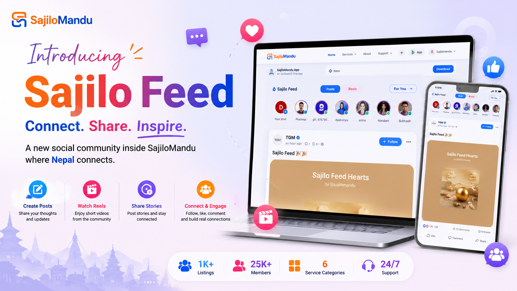 Sajilo Feed: A New Way to Connect, Share, and Inspire Across Nepal
